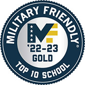VIQTORY's '22-'23 Gold Military Friendly Top 10 School designation